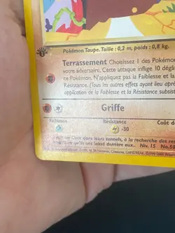 CARTE POKEMON TAUPIQUEUR 52/82 EDITION 1 FR COMMUNE WIZARDS TEAM ROCKET -TBE/EXC - Image 3