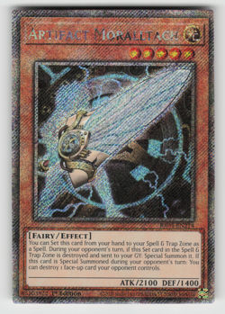 Artifact Moralltach Yugioh RA04-EN214 Platinum Secret Rare PSR NM - Image 1