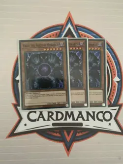 3x Playset Yugioh Cauis The Shadow Monarch OP19-EN004 Super Rare EU Print - Image 1