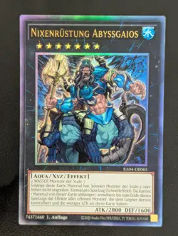 Nixenrustung Abyssgaios RA04-DE065 Ultimate Rare Deutsch NM YUGIOH - Image 1