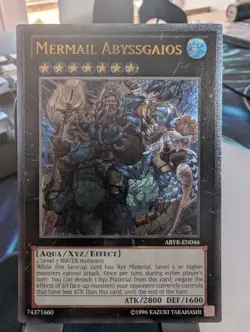 YuGiOh! Mermail Abyssgaios ABYR-EN046 Ultimate Rare - Image 1