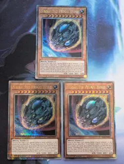 YuGiOh! Nibiru, The Primal Being RA01-EN015 Quarter Century x 3 PLAYSET 1st Ed - Image 1