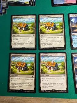 Magic the Gathering MTG Adventurer's Inn x4 Land Cards NM/M Final Fantasy - Image 1