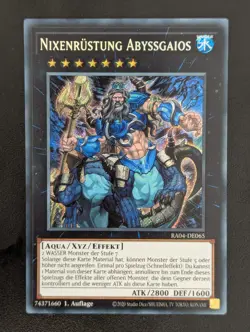 Nixenrustung Abyssgaios RA04-DE065 Secret Rare Deutsch NM YUGIOH - Image 1