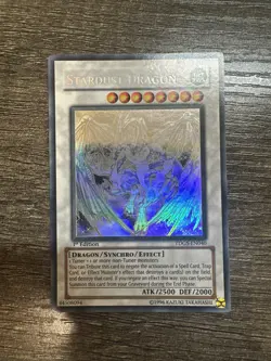 Yugioh Stardust Dragon Ghost Rare TDGS-EN040 The Duelist Genesis 1st Edition C - Image 1