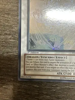 Yugioh Stardust Dragon Ghost Rare TDGS-EN040 The Duelist Genesis 1st Edition C - Image 4