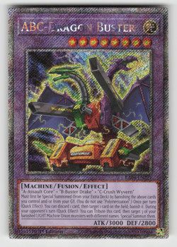 ABC-Dragon Buster Yugioh RA04-EN271 Platinum Secret Rare PSR NM - Image 1