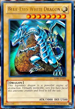 Yugioh Blue-Eyes White Dragon SDBE-EN001 Ultra Rare Unlimited NM - Image 1