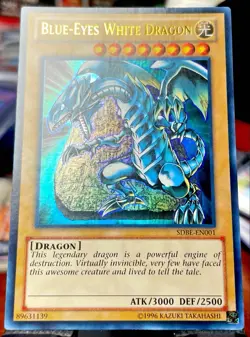 Yugioh Blue-Eyes White Dragon SDBE-EN001 Ultra Rare Unlimited NM - Image 2