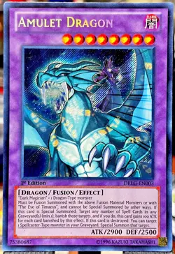 🔥 MINT 🔥 Yugioh Amulet Dragon DRLG-EN003 SECRET RARE 1ST EDITION HOLO 🔥 - Image 1