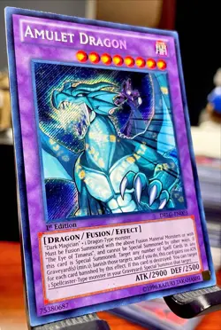 🔥 MINT 🔥 Yugioh Amulet Dragon DRLG-EN003 SECRET RARE 1ST EDITION HOLO 🔥 - Image 2