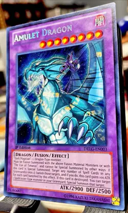 🔥 MINT 🔥 Yugioh Amulet Dragon DRLG-EN003 SECRET RARE 1ST EDITION HOLO 🔥 - Image 3