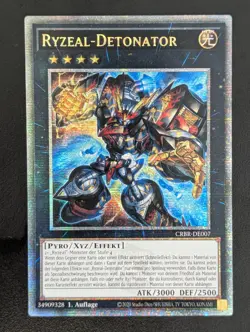 Ryzeal-Detonator CRBR-DE007 Quarter Century Secret Rare Deutsch NM YUGIOH - Image 1
