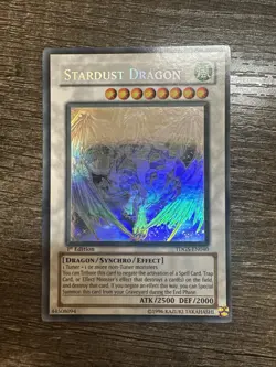 Yugioh Stardust Dragon Ghost Rare TDGS-EN040 The Duelist Genesis 1st Edition B - Image 1