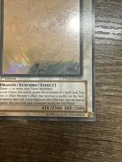 Yugioh Stardust Dragon Ghost Rare TDGS-EN040 The Duelist Genesis 1st Edition B - Image 5