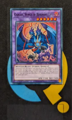 RA02-EN024 Garura, Wings of Resonant Life Super Rare 1st Edition YuGiOh - Image 1