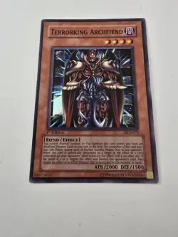 YUGIOH TERRORKING ARCHFIEND DCR-072 1ST EDITION SUPER RARE LP - Image 2