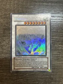 Yugioh Stardust Dragon Ghost Rare TDGS-EN040 The Duelist Genesis 1st Edition - Image 1