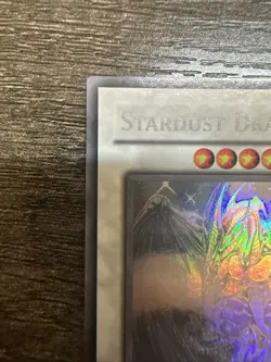 Yugioh Stardust Dragon Ghost Rare TDGS-EN040 The Duelist Genesis 1st Edition - Image 2