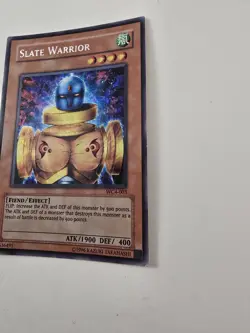 Yugioh Slate Warrior WC4-003 Secret Rare Unlimited Edition MP - Image 2