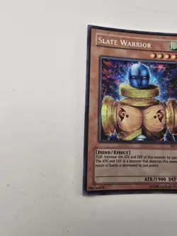 Yugioh Slate Warrior WC4-003 Secret Rare Unlimited Edition MP - Image 3