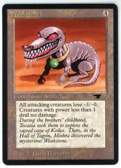 MTG - Weakstone - Antiquities - Magic - Reserved List - Vintage MTG - Image 1