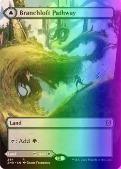 MTG Magic the Gathering Branchloft Pathway (284/493) Zendikar Rising LP FOIL - Image 1