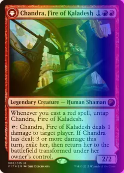 MTG Magic the Gathering Chandra, Fire of Kaladesh (6/29) FTV Transformed LP FOIL - Image 1