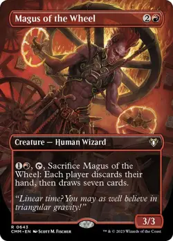 Magus of the Wheel Borderless Commander Masters NM MTG - Image 1