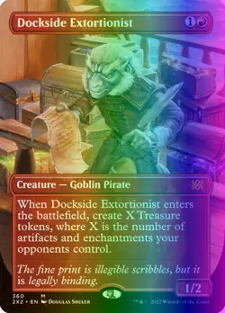 MTG Dockside Extortionist (360/686) Double Masters 2022 NM FOIL - Image 1
