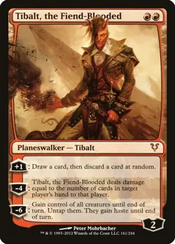 MTG Magic the Gathering Tibalt, the Fiend-Blooded (161/252) Avacyn Restored MP - Image 1