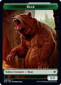 MTG Thrones of Eldraine - Bear 2/2 [Token] - Image 1