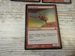3x FOIL Mogg Fanatic - Fire & Lightning Deck - NM - English - OOP MTG Goblins - Image 3
