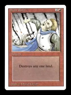 MTG - Stone Rain - Revised Edition - Vintage Magic The Gathering - Near Mint - Image 1