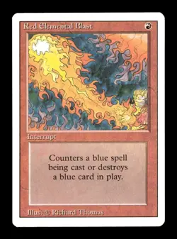 MTG - Red Elemental Blast - Revised Edition - Vintage Magic The Gathering - NM - Image 1