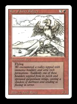 MTG - Roc of Kher Ridges - Revised Edition - Vitage Magic The Gathering - NM - Image 1