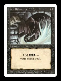 MTG - Dark Ritual - Revised Edition - Vintage Magic The Gathering - Near Mint - Image 1