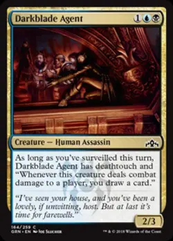 Darkblade Agent -Foil Near Mint MTG Guilds of Ravnica - Image 1