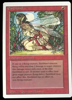 MTG Earthbind NM Revised Edition 3ED VINTAGE Magic The Gathering - Image 1