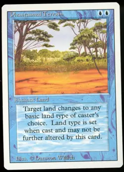 MTG - Phantasmal Terrain (70) - Revised Edition - Vintage Magic The Gathering - Image 1