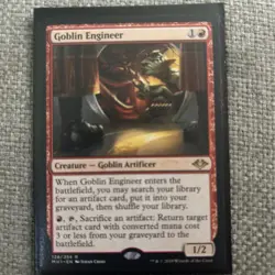 MTG - Goblin Engineer _ Modern Horizons Regular Rare #128 - Image 1