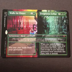 Walk-In Closet // Forgotten Cellar (Borderless) MTG Duskmourn Mythic 341 NM - Image 1