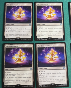 Magic the Gathering MTG The Gold Suacer x4 Land Cards NM/M Final Fantasy - Image 1