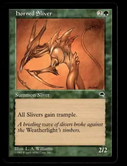 MTG - Horned Sliver - Tempest - Near Mint - Image 1