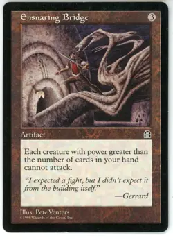 MTG - Ensnaring Bridge - Stronghold - Vintage Magic The Gathering MP - Image 1