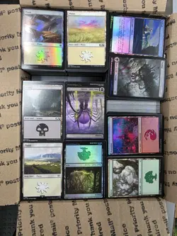 HUGE Lot Of 4000+ Magic The Gathering Basic Lands Mixed Sets, Foil/Full Arts Etc - Image 1