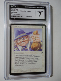 Land Tax Legends English Graded CGC 7 NM Near Mint MTG Magic Gathering - Image 1