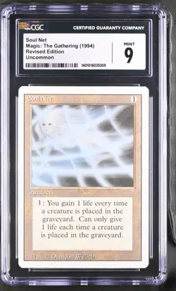CGC 9 Mint - Soul Net - Revised 3rd - Vintage Magic The Gathering - Image 1