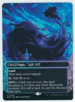 Creeping Tar Pit Borderless 0009 EOS NM/MT [Edge of Eternities:MTG] - Image 1