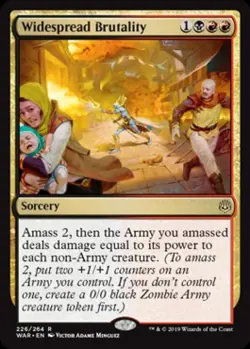 Widespread Brutality -Foil Near Mint MTG War of the Spark - Image 1